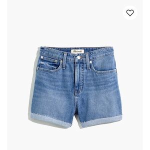 Curvy High-rise Denim Shorts